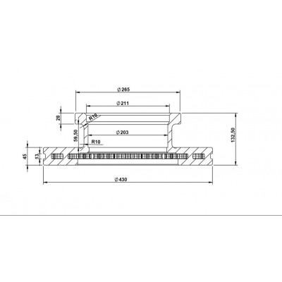 Brake Disc For Mercedes Actros Axor 9424212112 