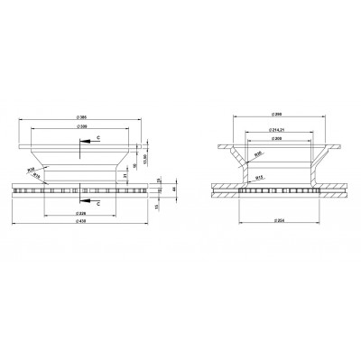 Brake Disc For BPW 308835030 / 308835057 / 308835050 