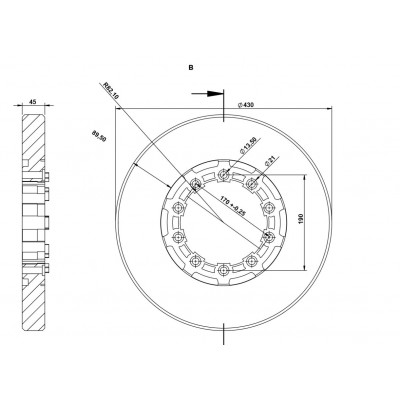 Brake Disc For SAF Integral 4079001303