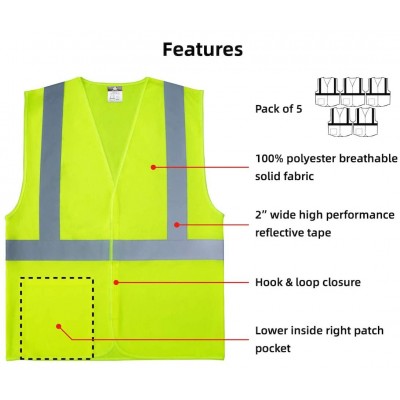 Reflective Construction Work Safety Vest 